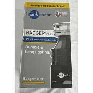 InSinkErator Garbage Disposal Badger 100 Standard Series 1/3 HP Made‎ in USA
